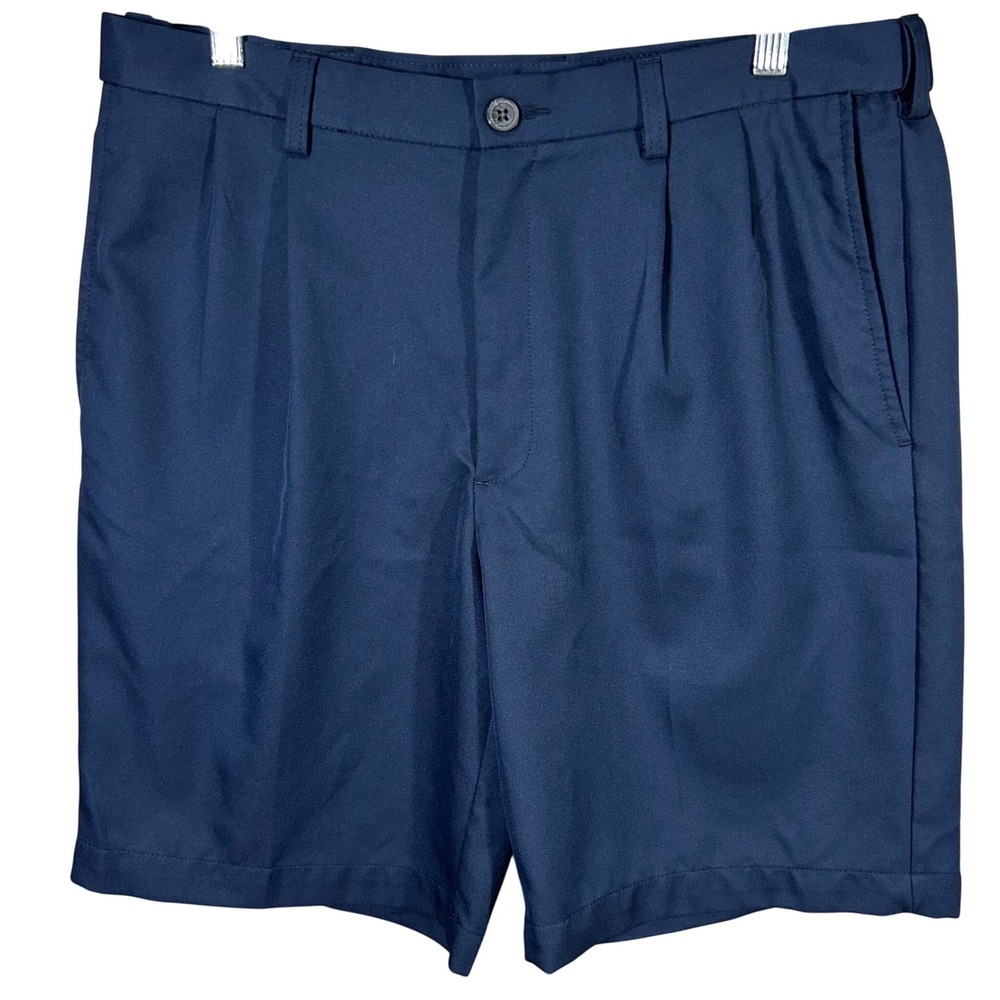Cool‎ 18 Pro Mens Navy Blue Casual Golf Shorts Size 36 Polyester